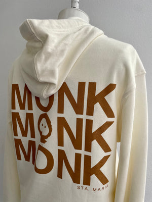 Unisex Triple Monk Hoodie - Cream