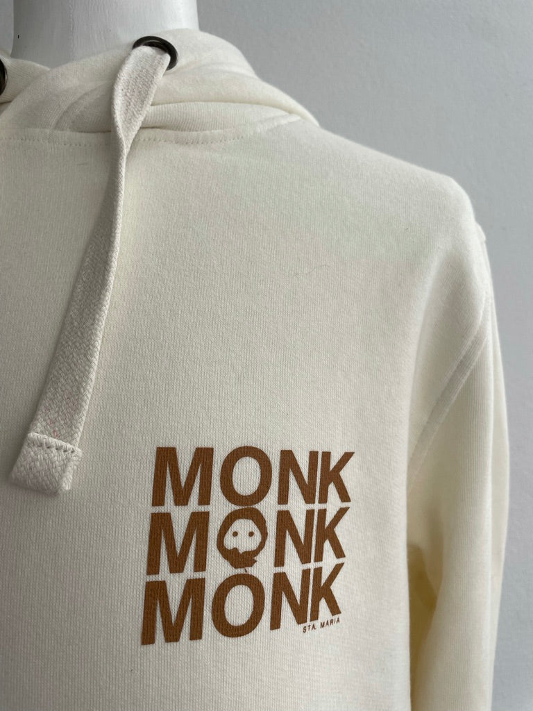 Unisex Triple Monk Hoodie - Cream